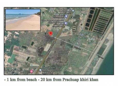 Terrain 9 rai 149 T.W. à vendre à Prachuap Khiri Khan