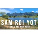 Land for sale 3 rai with pond in Sam roi yot in Thailand