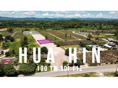 Parcelle 100 T.W. à vendre à Hua hin soi 112 (Thung yao)
