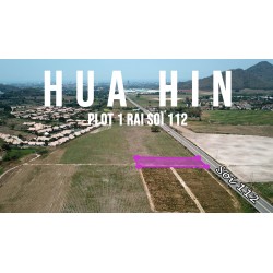 Terrain 1 rai à Hua hin soi 112 en Thailande