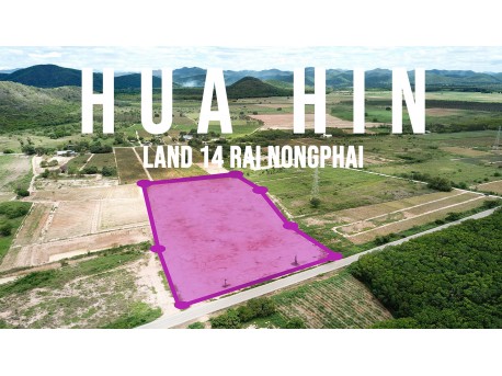 Terrain 14 rai à vendre à Hua hin - Nongphai