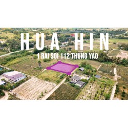 Terrain à vendre de 1600 m² à Hua hin soi 112 (Thung yao) en Thailande