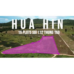Land 19 plots on 7 rai in Hua hin soi 112 in Thailand