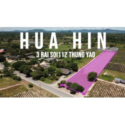 Land 3 rai 159 T.w. for sale in Hua hin soi 112 (Thung yao)