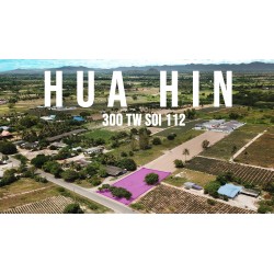 Parcelle de 1200 m² à Hua hin soi 112 (Thung yao) en Thaïlande