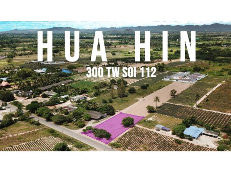 Land 300 T.w. for sale in Hua hin soi 112 (Thung yao)