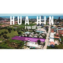 Terrain de 3200 m² à Hua hin soi 102 en Thaïlande