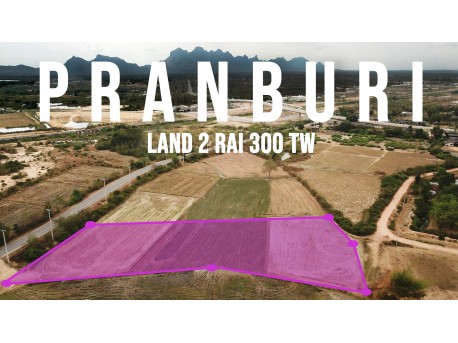 Terrain 2 Rai 300 T.W. à vendre à Pranburi