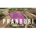 Land for sale 7-1-61 in Pranburi in Thailand