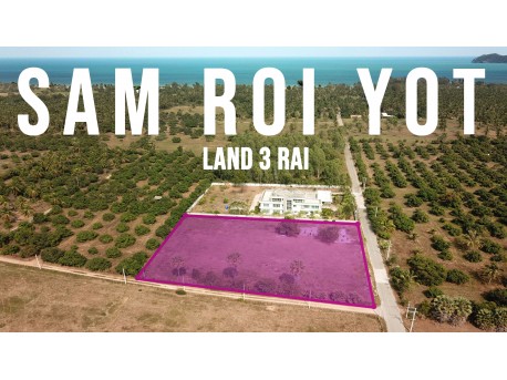 Land 3 rai 800 M from beach for sale in Pranburi