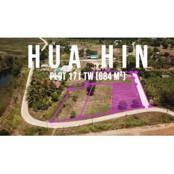 Parcelle de 684 m² à Hua hin en Thaïlande