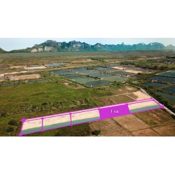 Plot 1 rai with waterway for sale in Pranburi