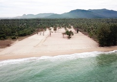 Front land Thap Sakae beach Drone 01